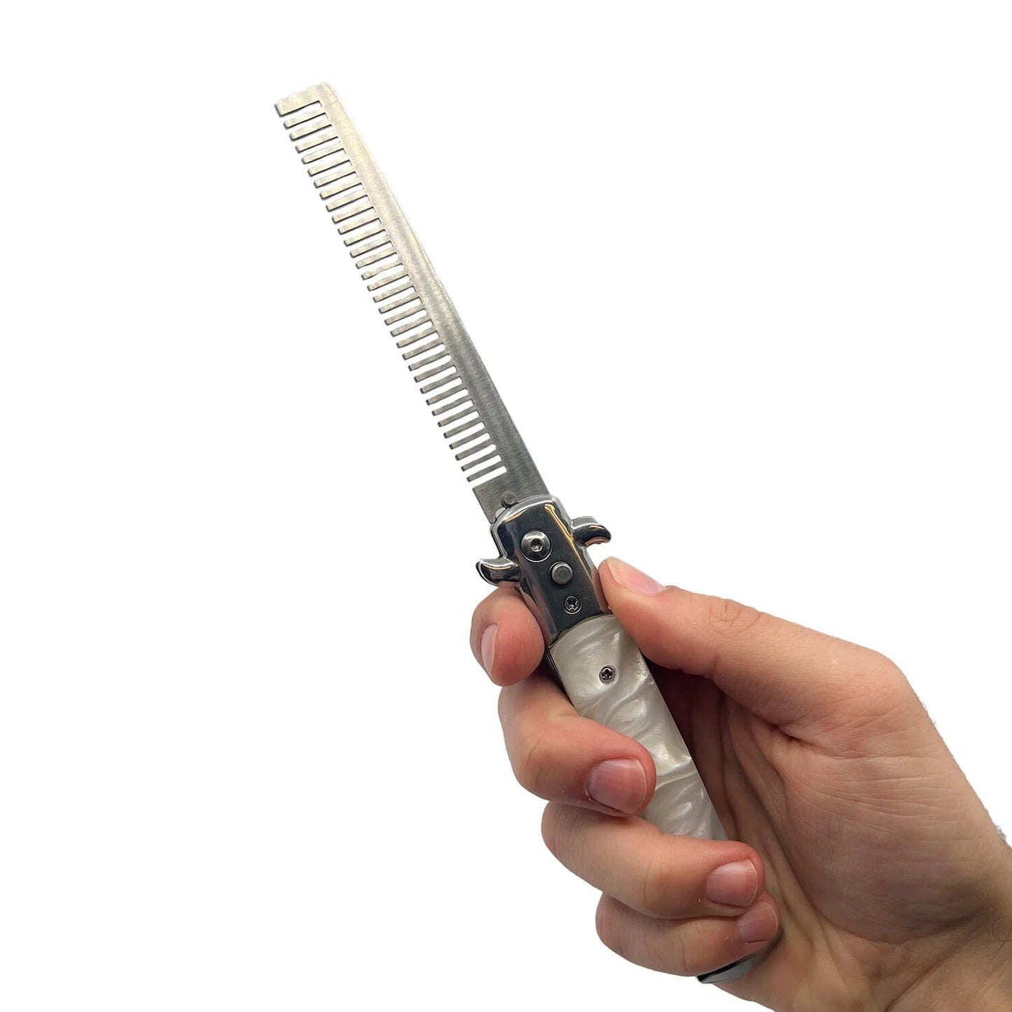 2-Pack: 4" Stiletto Automatic Comb Knife
