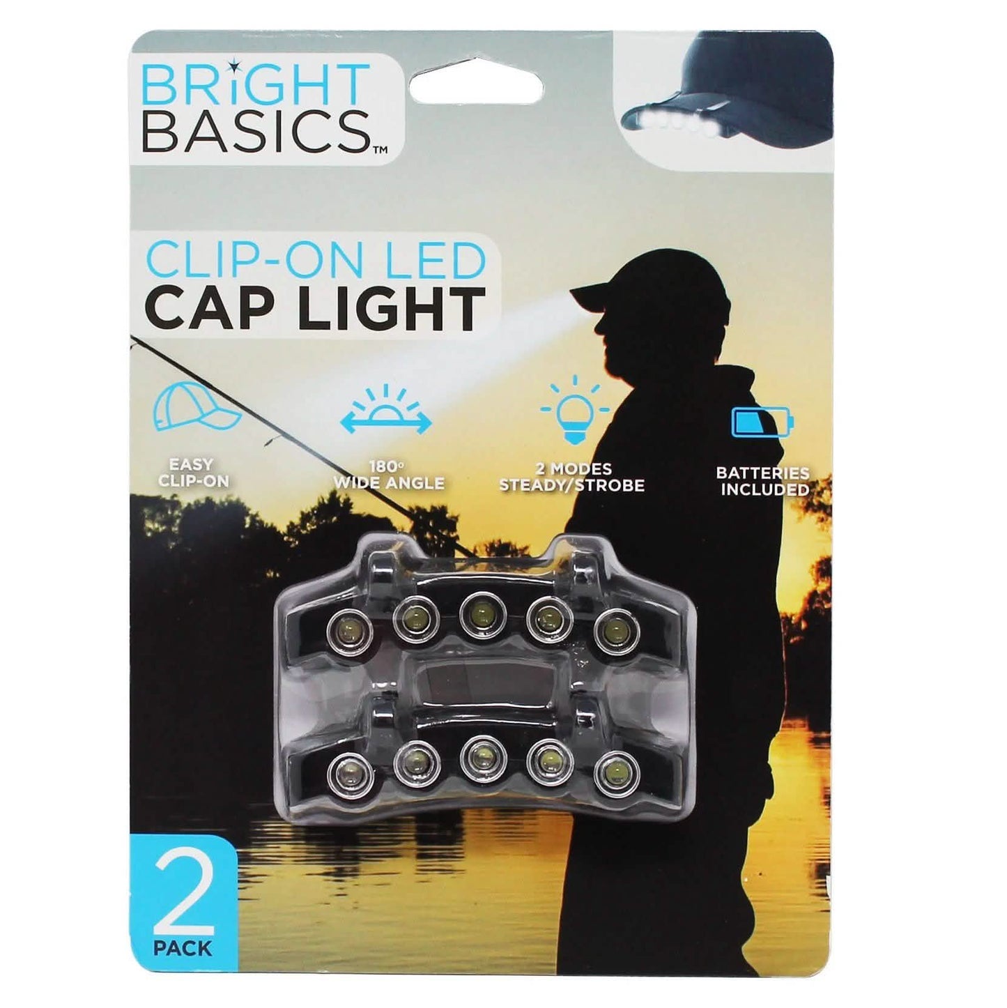 2-Pack: Bright Basics Clip-On LED Hat Lights