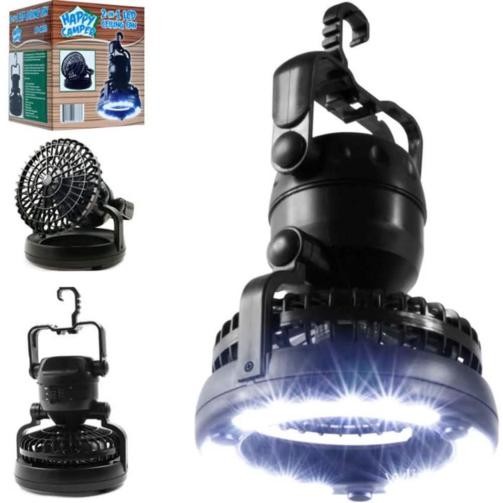 2-in-1 18 LED Camping Light and Ceiling Fan