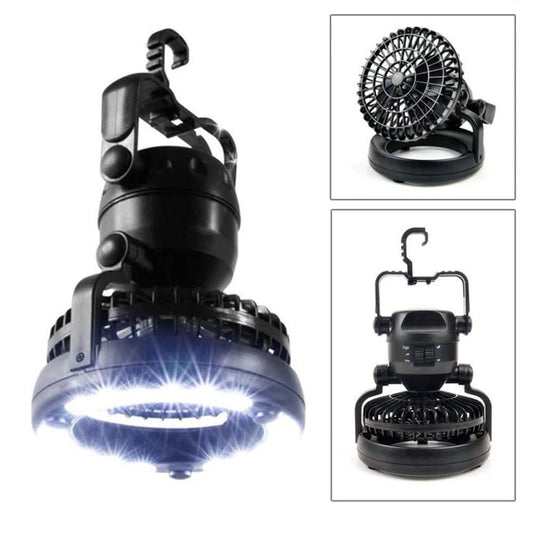 2-in-1 18 LED Camping Light and Ceiling Fan