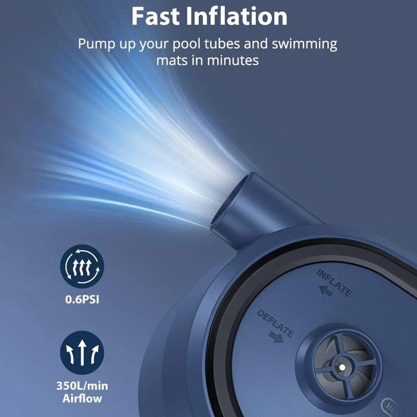 Cordless Portable Electric Air Pump with 3 Nozzles