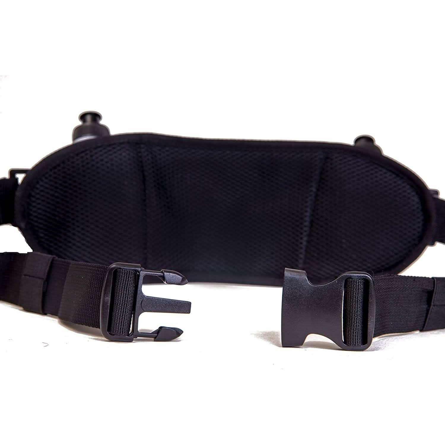 Men or Women's Hydration Running Belt Pouch With Water Bottles And Zippered Compartment