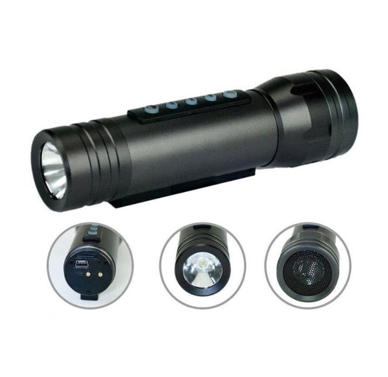 Multifunction LED Bike Headlight with Built-in Speaker