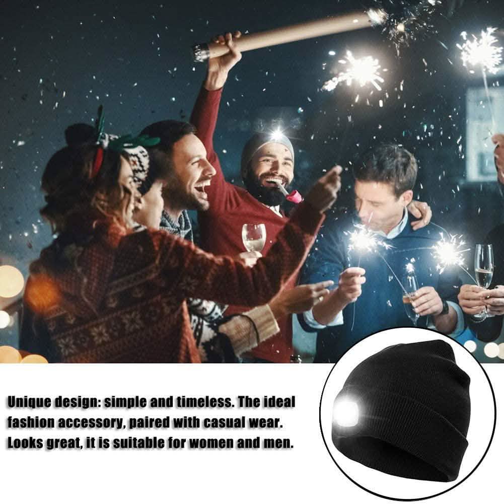 TANGCISON LED Lighted Beanie Hat