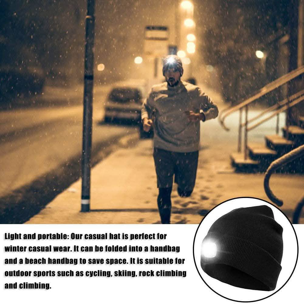 TANGCISON LED Lighted Beanie Hat